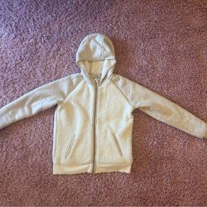 Athleta kids shearling/cotton hoodie.